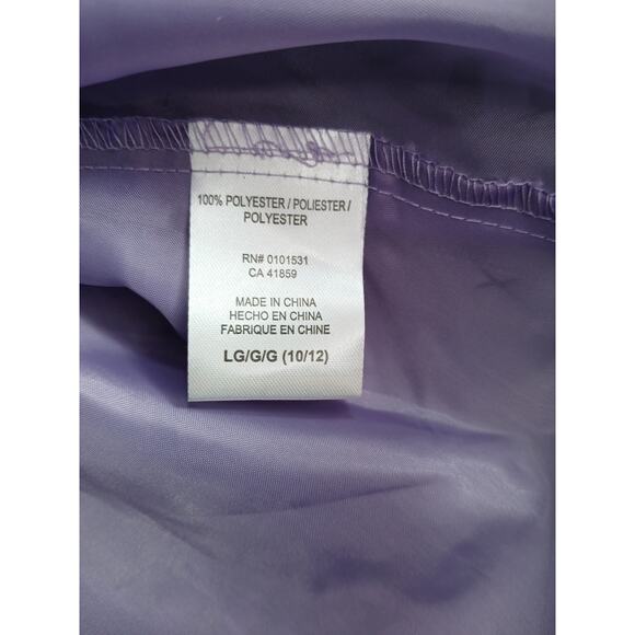 Disney Dress Jack Skellington Girls Large Purple Kids Puff Sleeve Halloween NWT - Picture 7 of 8